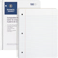 Business Source Wirebound College Ruled Notebooks - Letter, 8 1/2" x 11", BSN10968