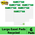 3M Post-it Flip-Chart Pad, 25" x 30", 6 / Carton, MMM559RPVAD6