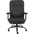 Lorell Big & Tall Double Cushion Executive High-Back Chair, Black, LLR62624