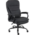 Lorell Big & Tall Double Cushion Executive High-Back Chair, Black, LLR62624