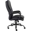 Lorell Big & Tall Double Cushion Executive High-Back Chair, Black, LLR62624