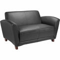 Lorell Accession Reception Loveseat, Black, LLR68951