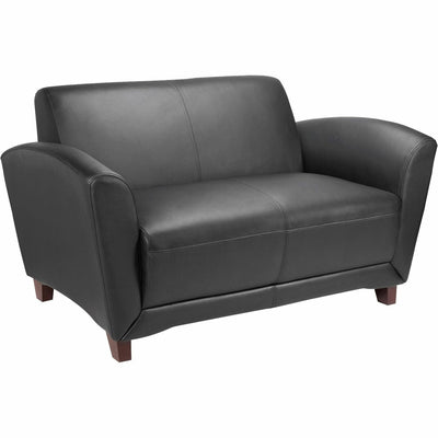 Lorell Accession Reception Loveseat, Black, LLR68951