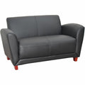 Lorell Accession Reception Loveseat, Black, LLR68951