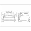 Lorell Accession Reception Loveseat, Black, LLR68951