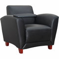 Lorell Accession Club Chair with Tablet Tray, LLR68953