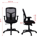 Lorell Executive Mesh High-back Swivel Chair, Black, LLR86205