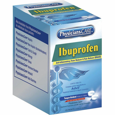 Acme United PhysiciansCare Ibuprofen Individual Dose Packets, 1 Box — view 1