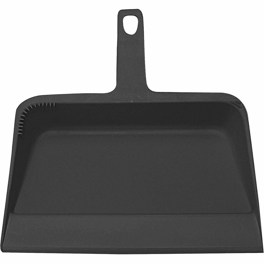 Genuine Joe Heavy-duty Plastic Dust Pan, Black, GJO02406