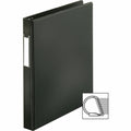 Business Source Slanted D-ring Binders, Black, BSN33105
