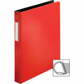 Business Source Slanted D-ring Binders, Red, BSN33108