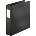 Business Source Slanted D-ring Binders, Black, BSN33109