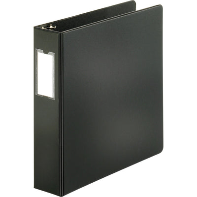 Business Source Slanted D-ring Binders, Black, BSN33109