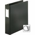 Business Source Slanted D-ring Binders, Black, BSN33109