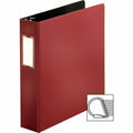 Business Source Slanted D-ring Binders, Burgundy, BSN33110