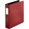 Business Source Slanted D-ring Binders, Burgundy, BSN33110