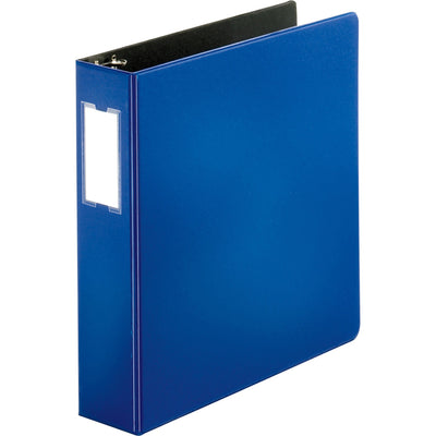 Business Source Slanted D-ring Binders, Blue, BSN33111