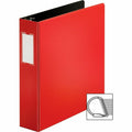Business Source Slanted D-ring Binders, Red, BSN33112