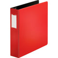 Business Source Slanted D-ring Binders, Red, BSN33112