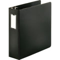 Business Source Slanted D-ring Binders, Black, BSN33113