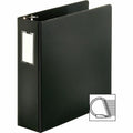 Business Source Slanted D-ring Binders, Black, BSN33113