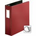 Business Source Slanted D-ring Binders, Burgundy, BSN33114
