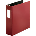 Business Source Slanted D-ring Binders, Burgundy, BSN33114