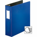 Business Source Slanted D-ring Binders, Blue, BSN33115