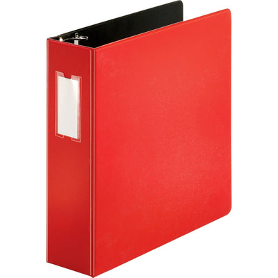 Business Source Slanted D-ring Binders, Red, 6EA/CT — view 1