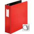 Business Source Slanted D-ring Binders, Red, BSN33116