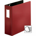 Business Source Slanted D-ring Binders, Burgundy, BSN33118