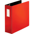 Business Source Slanted D-ring Binders, Red, BSN33120