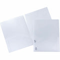 Business Source 78498 Letter Pocket Folder, Clear, 8 1/2" Width x 11" Length, 5 / Pack, BSN78499