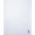 Business Source 78498 Letter Pocket Folder, Clear, 8 1/2" Width x 11" Length, 5 / Pack, BSN78499
