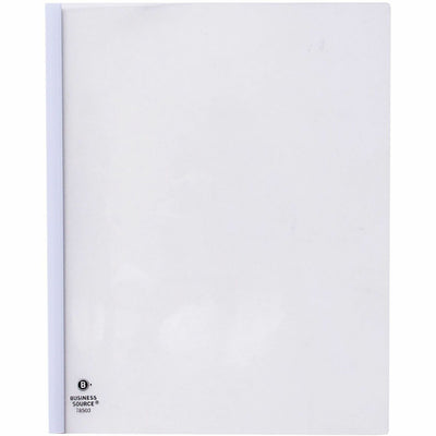 Business Source Report Cover, White, 8 1/8" Width x 11" Length, 50 / Box, BSN78503