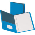 Business Source Letter Recycled Pocket Folder, Light Blue, 8 1/2" Width x 11" Length, 25 / Box, BSN78507