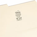 Smead SuperTab 1/3 Tab Cut Legal Recycled Top Tab File Folder, Manila, 8 1/2" Width x 14" Length, 50 / Box, SMD15401