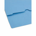 Smead Letter Recycled File Wallet, Blue, 8 1/2" Width x 11" Length, 10 / Box, SMD77203