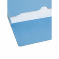Smead Letter Recycled File Wallet, Blue, 8 1/2" Width x 11" Length, 10 / Box, SMD77203