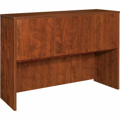 Lorell Essentials Series Stack-on Hutch with Doors, Red, LLR69913