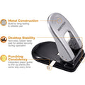 Amax Bostitch EZ Squeeze 40 Two-Hole Punch, Silver, ACI2340