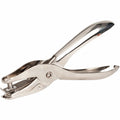 Business Source 1/4" Round Ticket Punch, Silver, BSN62895