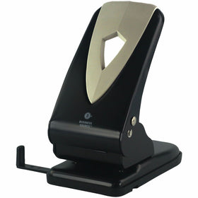 Business Source Two-hole Metal Punch, Gray, BSN62896