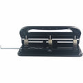 Business Source Three-hole Heavy-duty Punch, Black, BSN62897