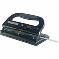 Business Source Three-hole Heavy-duty Punch, Black, BSN62897