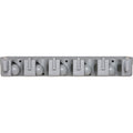 Genuine Joe Cleaning Tool Wall Organizer Rack, Gray, GJO12504