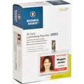 Business Source Government ID Laminating Pouches, Clear, 1 Box, BSN20852