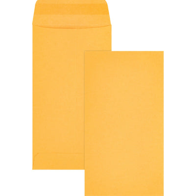 Business Source Little Coin No. 7 Kraft Envelopes, Brown Kraft, 500 / Box, BSN04446