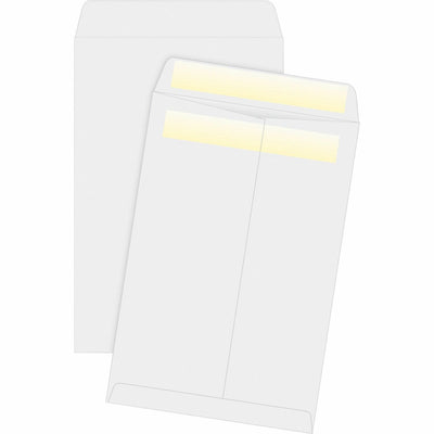 Business Source Press/Seal Catalog Envelopes, White, 100 / Box, BSN04647