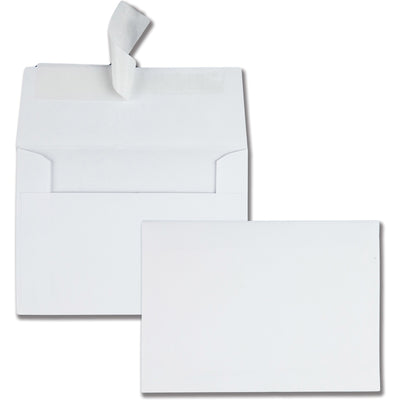 Quality Park 4-1/2 x 6-1/4 Photo Envelopes with Self-Seal Closure, White, 50 / Box, QUA10742